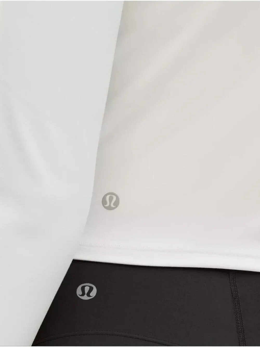 Lululemon Wunder Train Cropped Long-Sleeve Shirt White